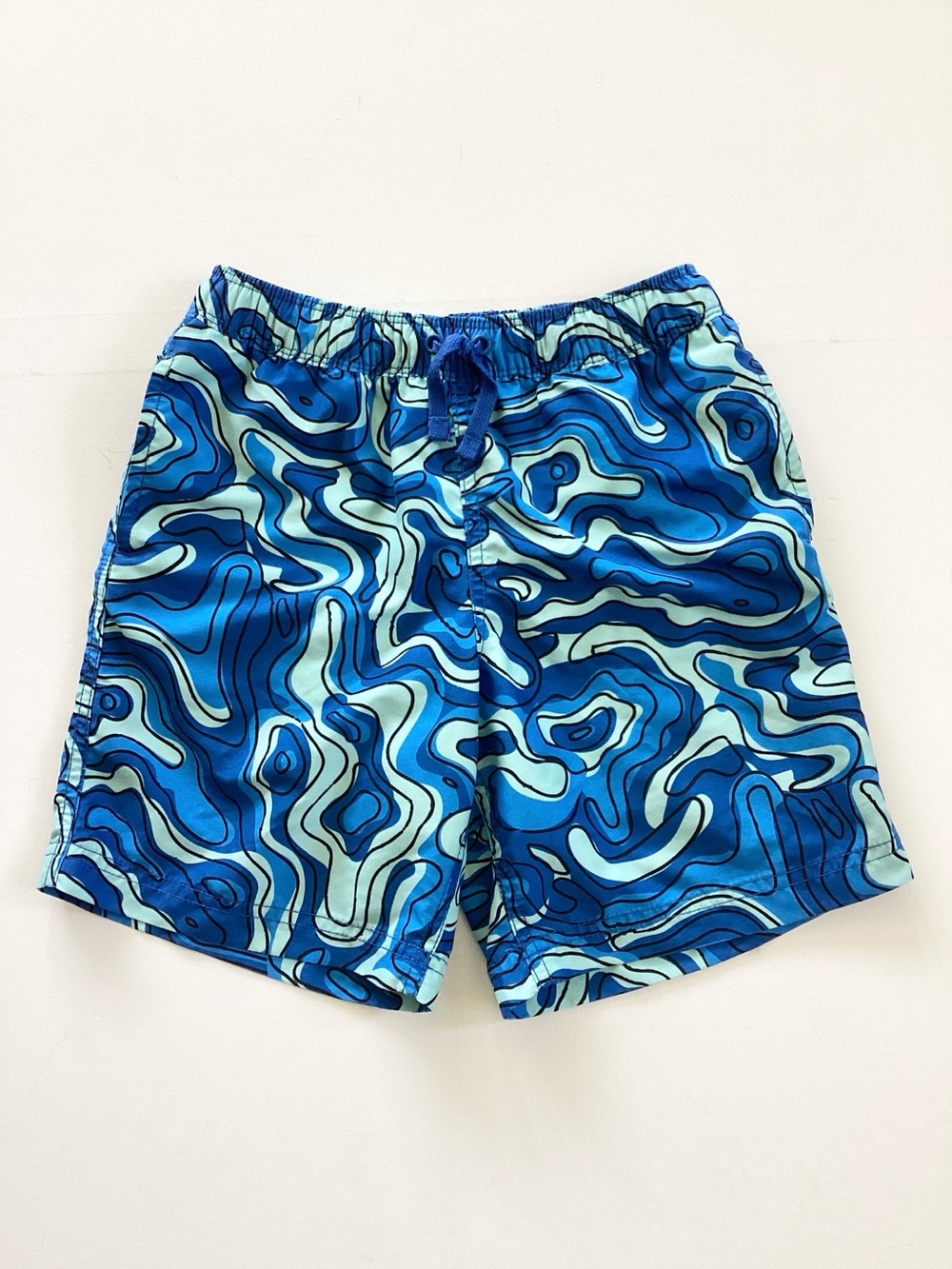 Hanna Andersson Aqua Blue Swim Trunks